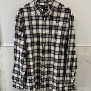 Banana Republic White Checkered Men’s Shirt